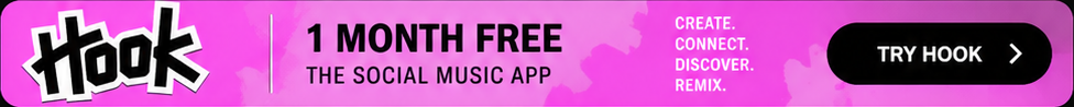 Hook: 1 month free on the social music app. Create, connect, discover, remix.